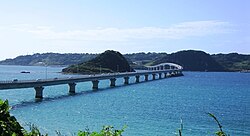 角島大橋の別アングルを確認できる実写写真 1